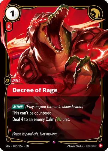 Decree of Rage VEN