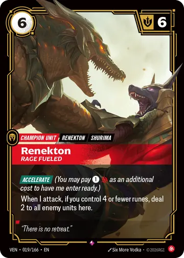Renekton, Rage Fueled VEN