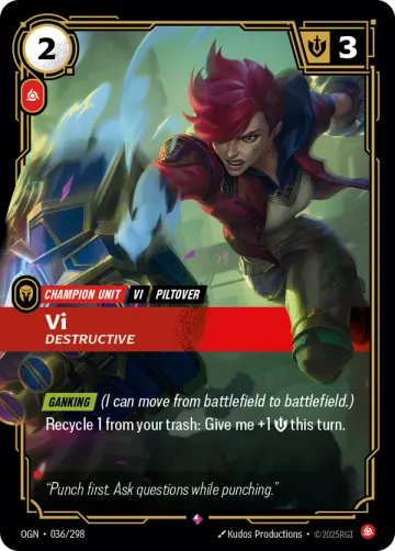 Vi, Destructive OGN