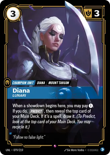 Diana, Lunari