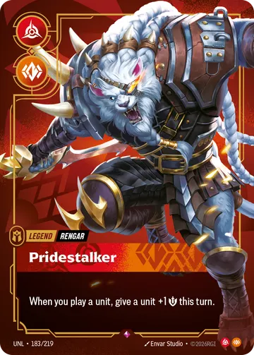 Legend của Rengar, Pridestalker — DSG Prismaticism — RQ LA #1 (pre-Radiance)