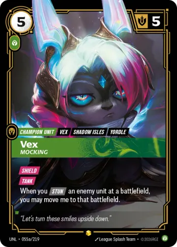 Vex, Mocking UNL