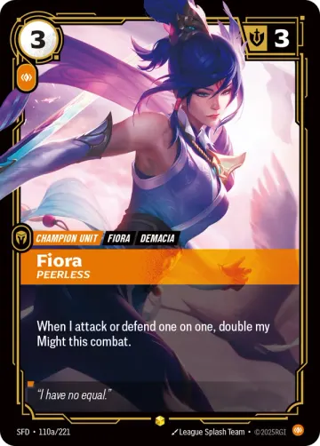Fiora, Peerless SFD