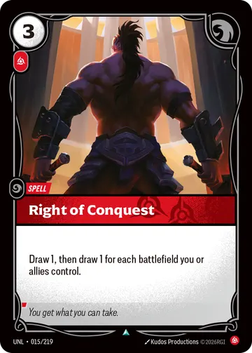Right of Conquest UNL