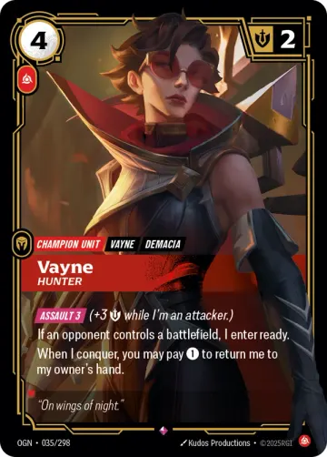 Vayne, Hunter OGN