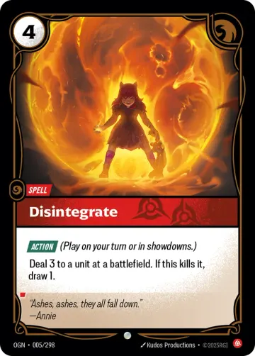 Disintegrate OGN