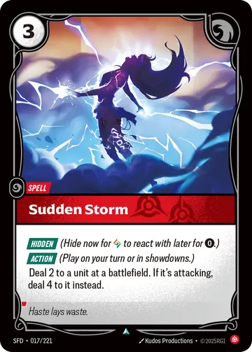Sudden Storm SFD